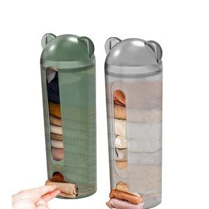 Wall Mounted Socks Panties Storage Box and Underwear Storage Box, Punch Free